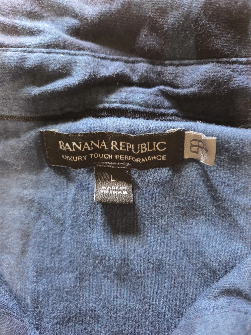 Banana Republic Blue Camo Short-Sleeve Polo L